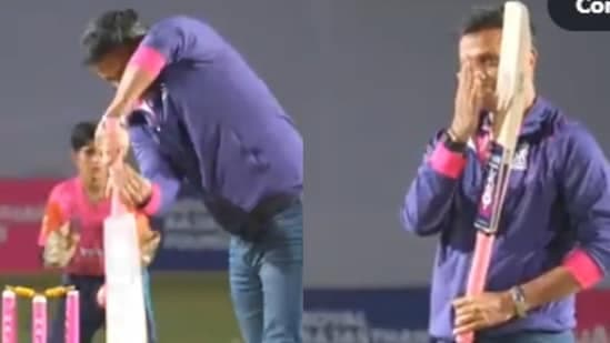 Rahul Dravid was beaten by a delivery bowled by a young girl 